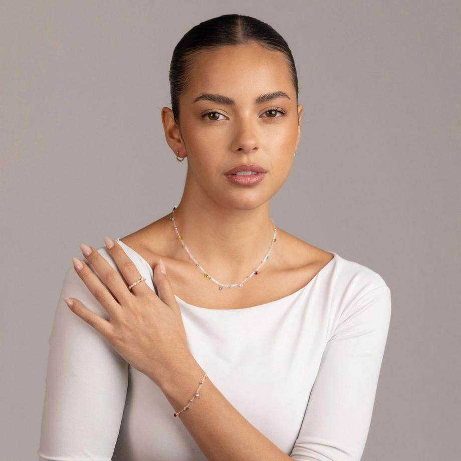 Balibay  Kirima -   Halskette mit Zirkonia und 925 Silber 