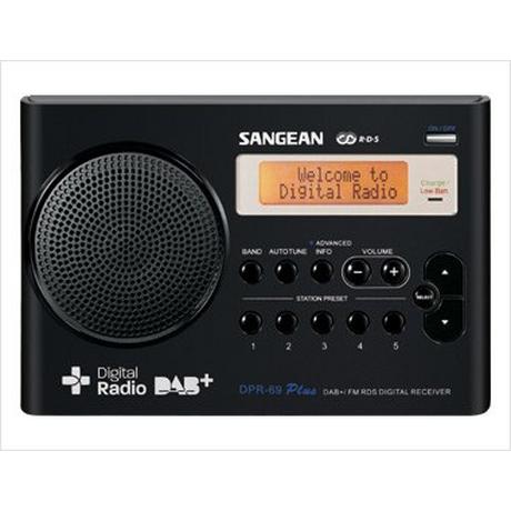 SANGEAN  Sangean DPR-69+ Portatile Digitale Nero 