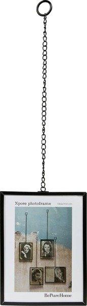 Image of Bilderrahmen Xpose Metall mit Kette Schwarz M 15x20 Bilderrahmen Xpose Metall mit Kette Schwarz M 15x20