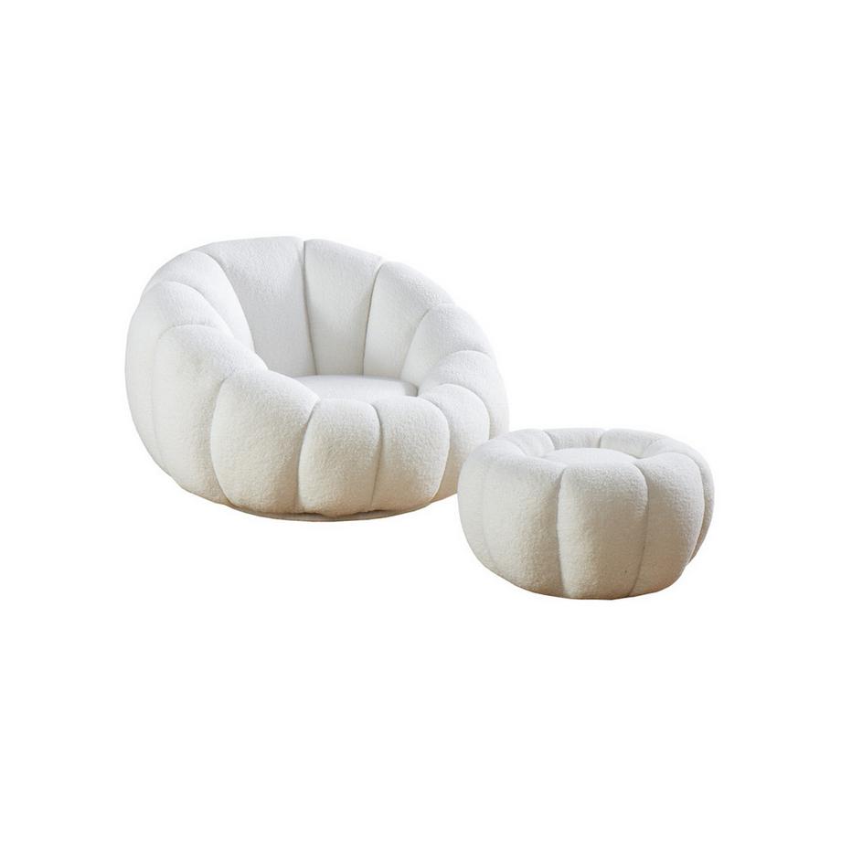Sessel Teddyfell weiss