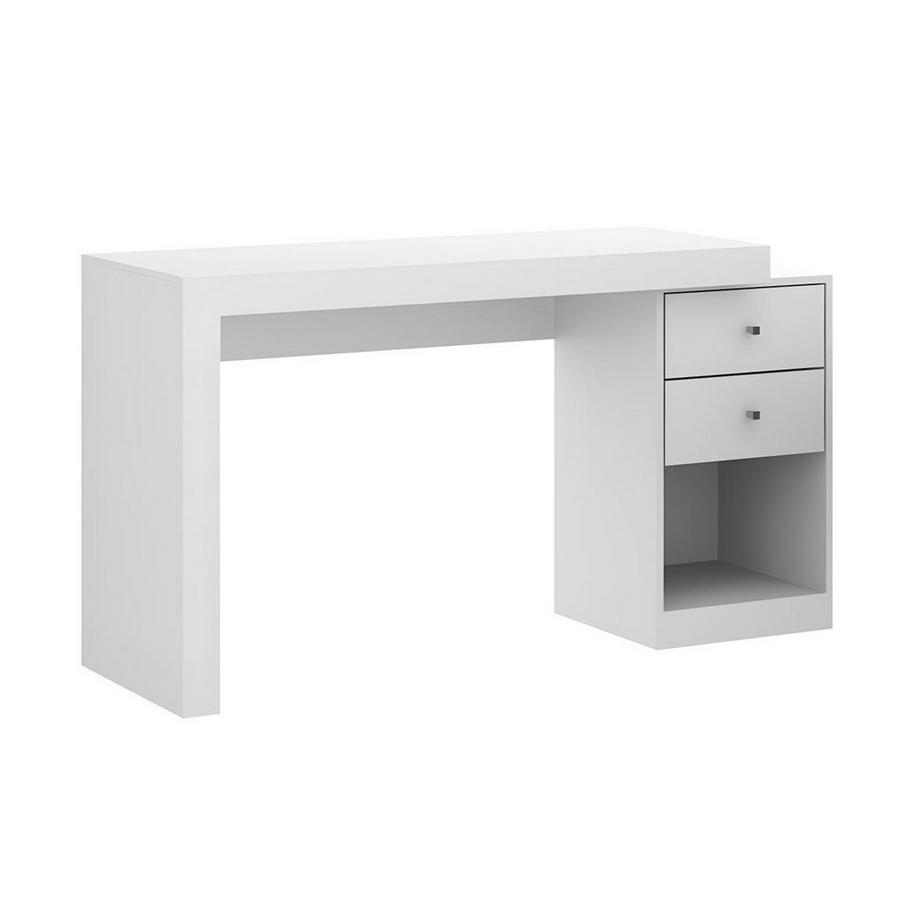 Vente-unique Bureau extensible EVAN 2 tiroirs 1 niche  