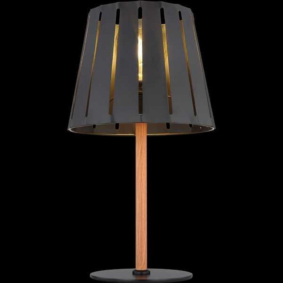 mutoni Lampada da tavolo Luna metallo nero opaco 1xE27  