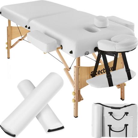 Tectake Table de massage Pliante 2 Zones 7,5 cm d'épaisseur  