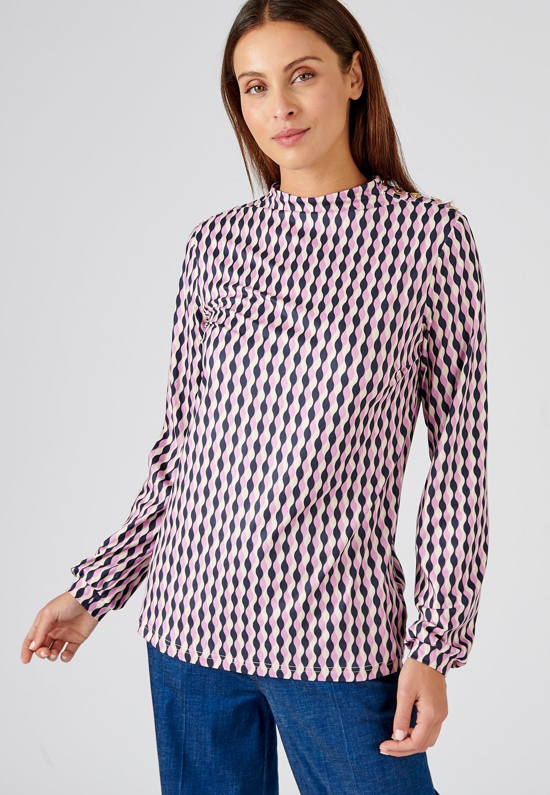 Image of T-shirt Aus Warmem Gewebe. Damen Rosa 42/44