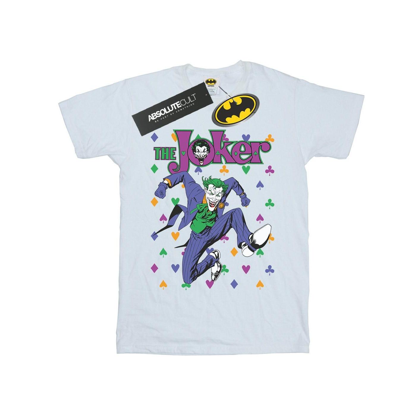 Image of Batman Joker Cards Jump Tshirt Mädchen Weiss 152-158