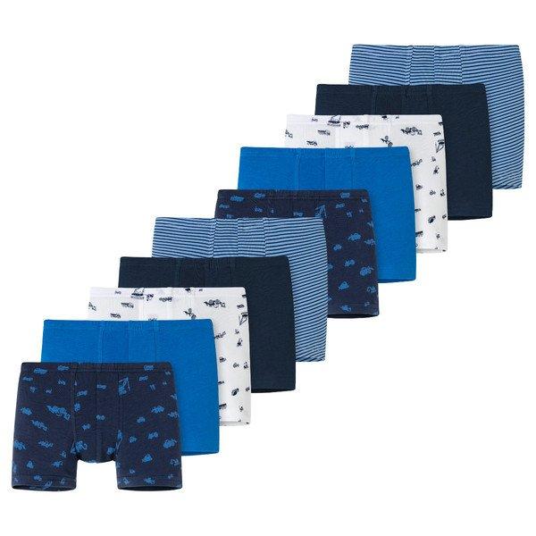 Image of 10er Pack Kids Boys 955 Organic Cotton - Shorts Pants Jungen Weiss Bedruckt 104