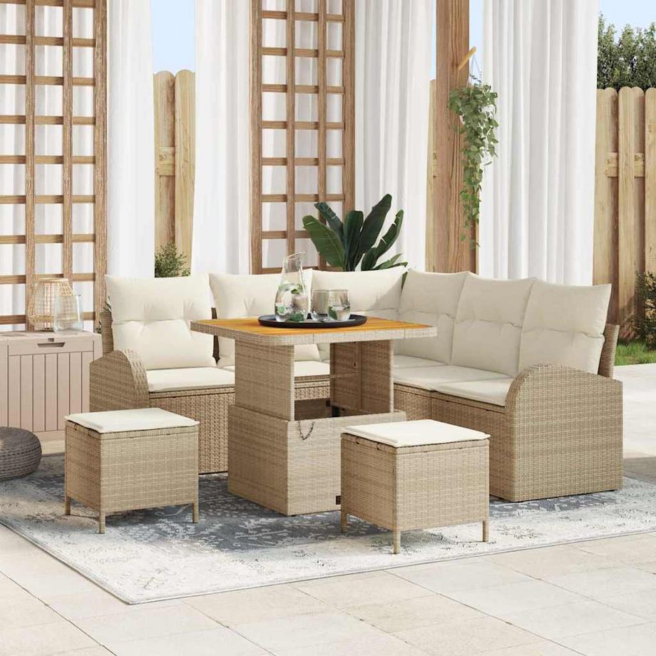 VidaXL Divano da giardino Polyrattan  