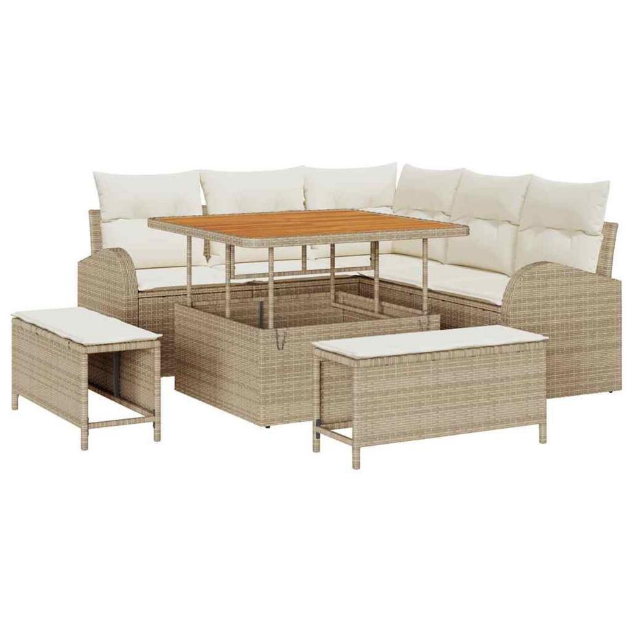 Divano da giardino Polyrattan