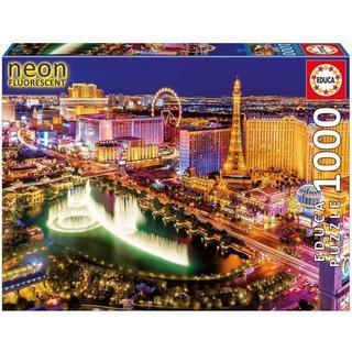 Educa  Puzzle Educa Las Vegas 1000 Teile Nachtleuchtpuzzle 