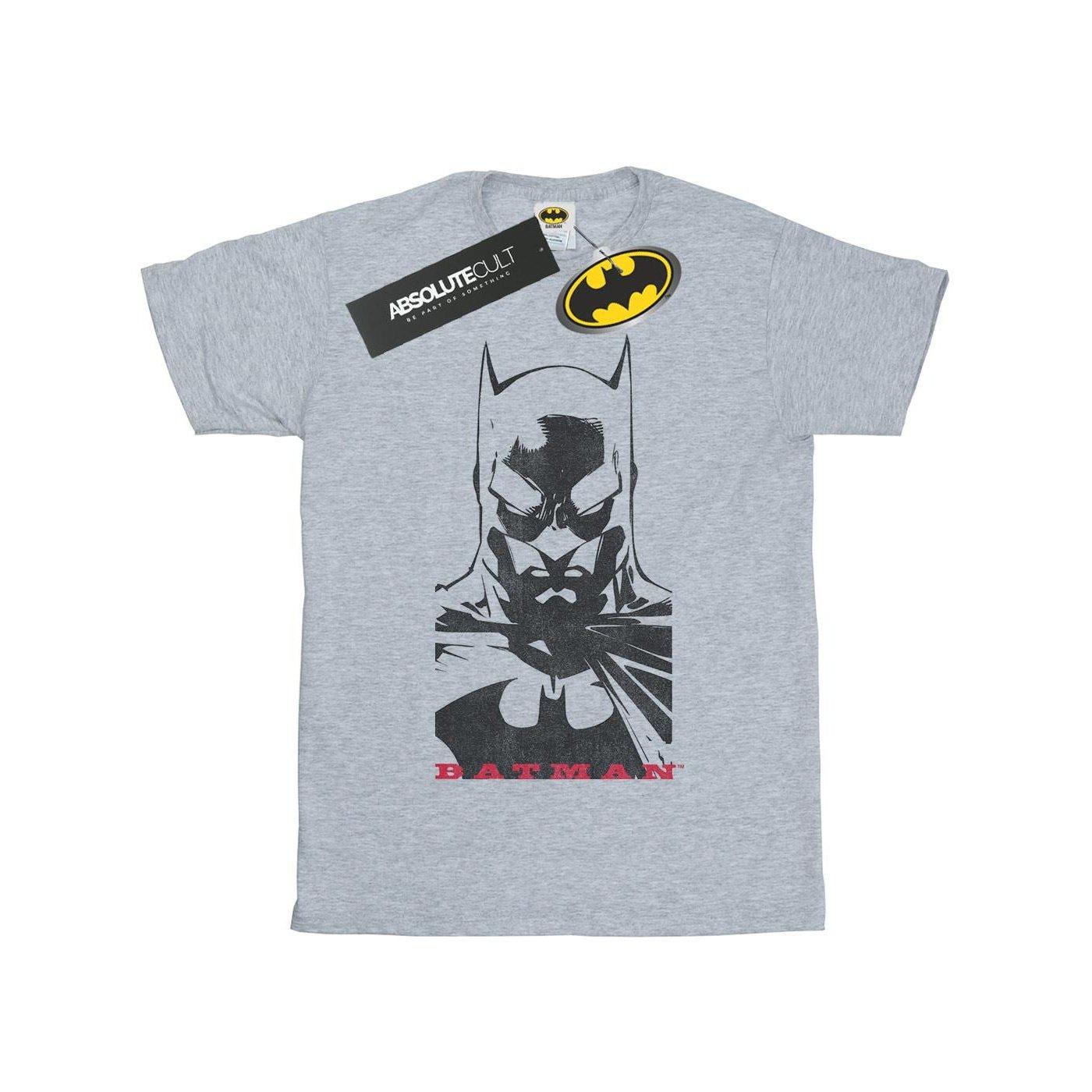 Image of Batman Solid Stare Tshirt Herren Grau M