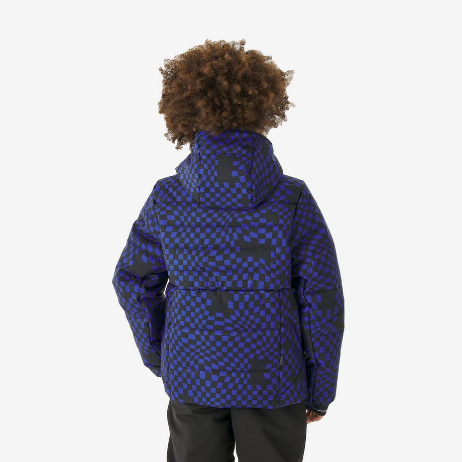 WEDZE  Doudoune de ski chaude enfant 6-14 ans, 100 WARM bleu 