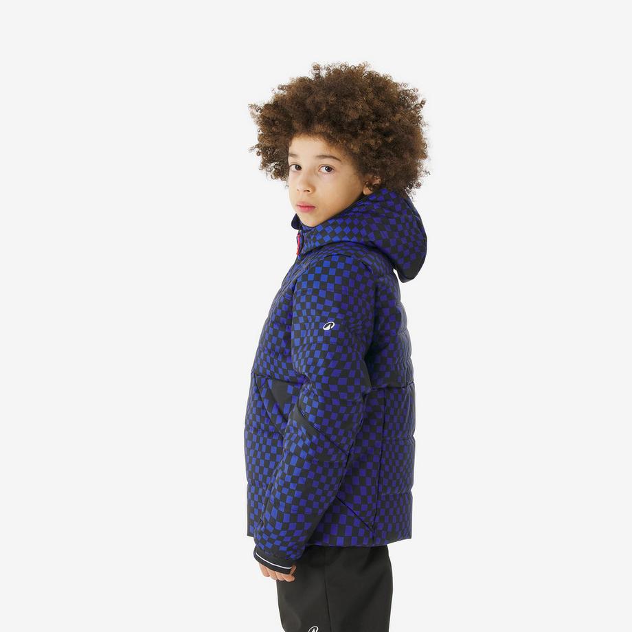 WEDZE  Doudoune de ski chaude enfant 6-14 ans, 100 WARM bleu 