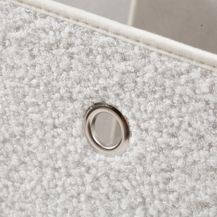 Calicosy Cube pliable tissu bouclette écru - H27 cm  