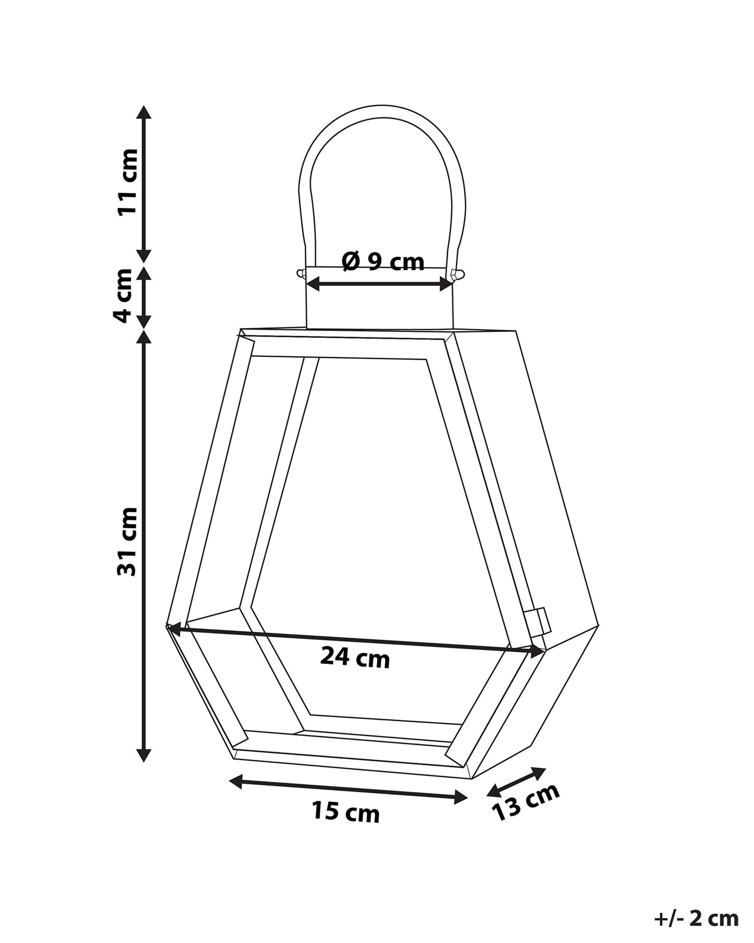 Beliani  Lanterne en Acier inox Moderne CORSICA 