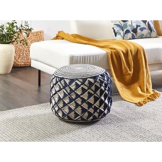 Beliani Pouf en Matière synthétique Boho KAWAN  