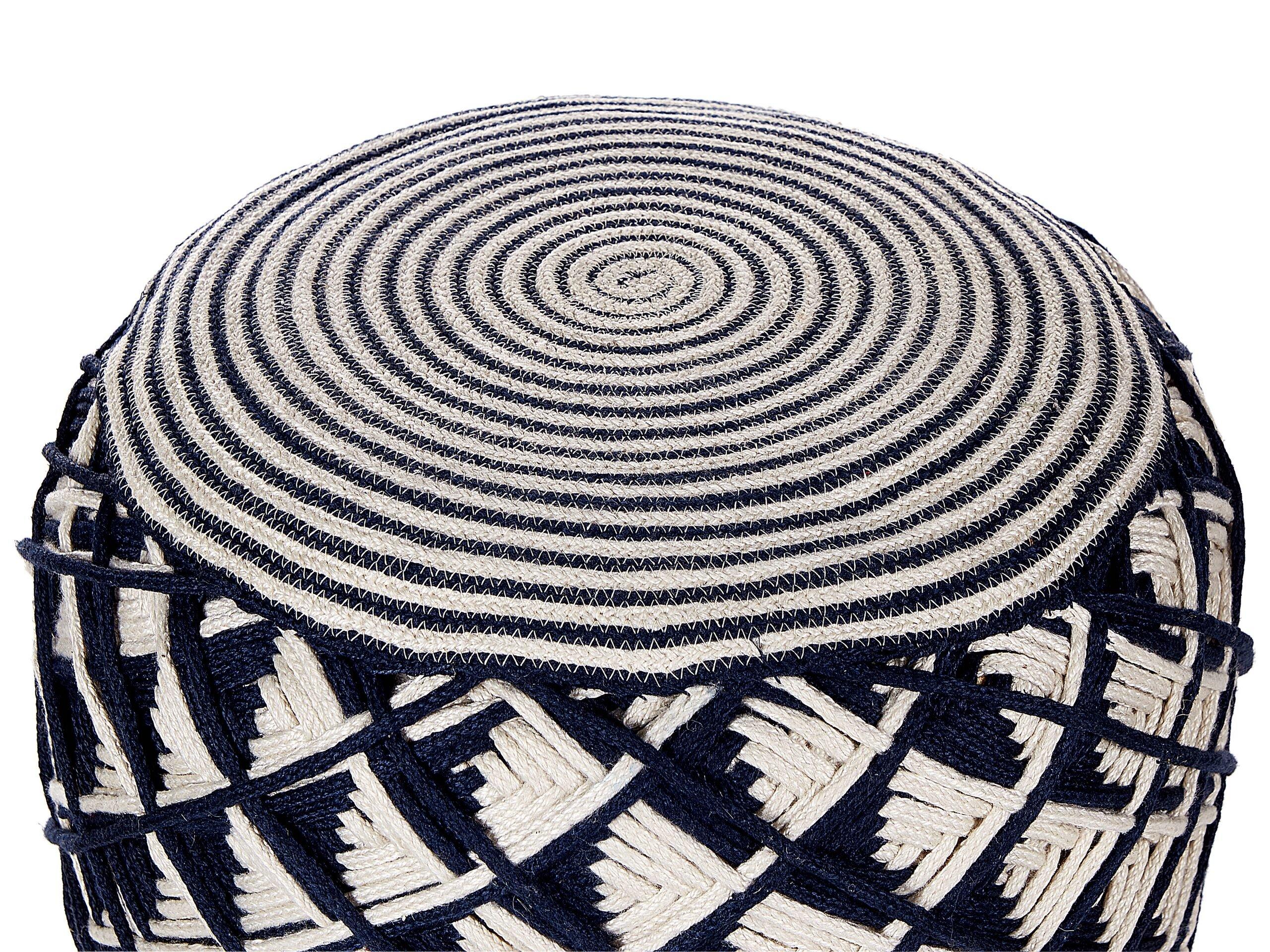 Beliani Pouf en Matière synthétique Boho KAWAN  