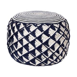 Beliani Pouf en Matière synthétique Boho KAWAN  