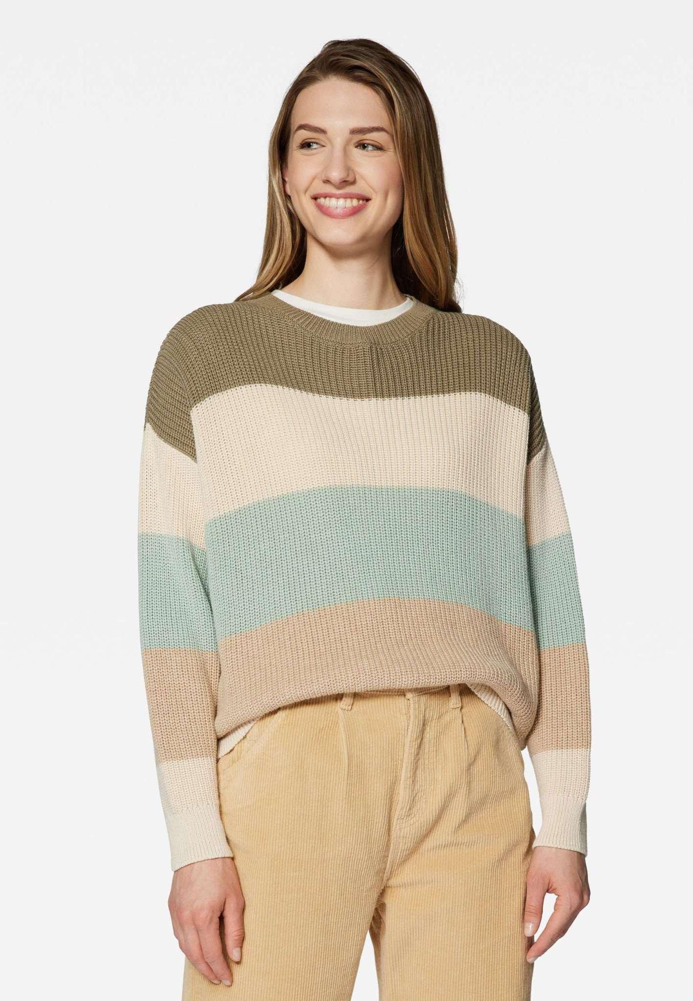 Image of Pullover Striped Sweater Damen Mint M