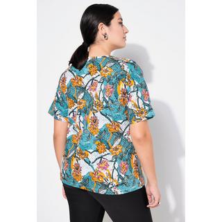 Studio Untold  T-Shirt, Oversize Shape, Flowerprint, Halbarm 