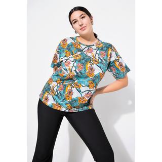 Studio Untold  T-Shirt, Oversize Shape, Flowerprint, Halbarm 