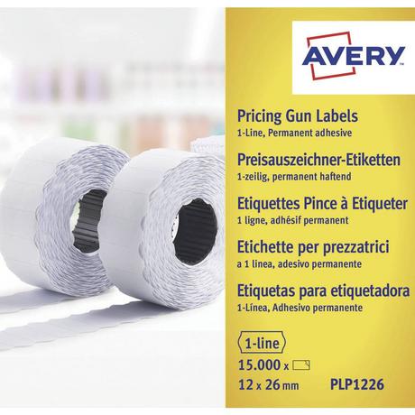 Avery-Zweckform  Rollenetiketten für 1-zeilig, 26 x 12 mm, permanent 