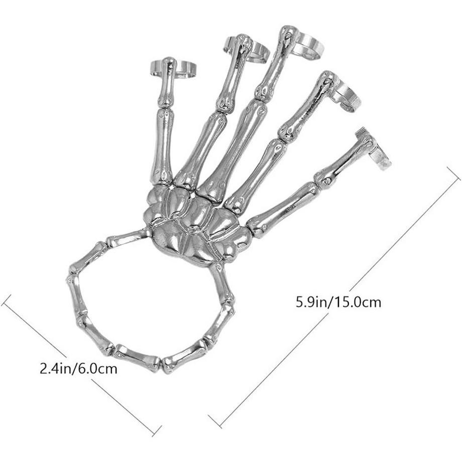 eStore  Einzigartiger Handschmuck - Metall - Skelettdesign 