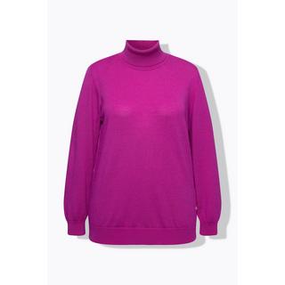Ulla Popken Merinowolle Classic Fit Langarm Rollkragen Pullover  