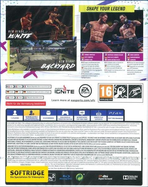 ELECTRONIC ARTS  UFC 4 