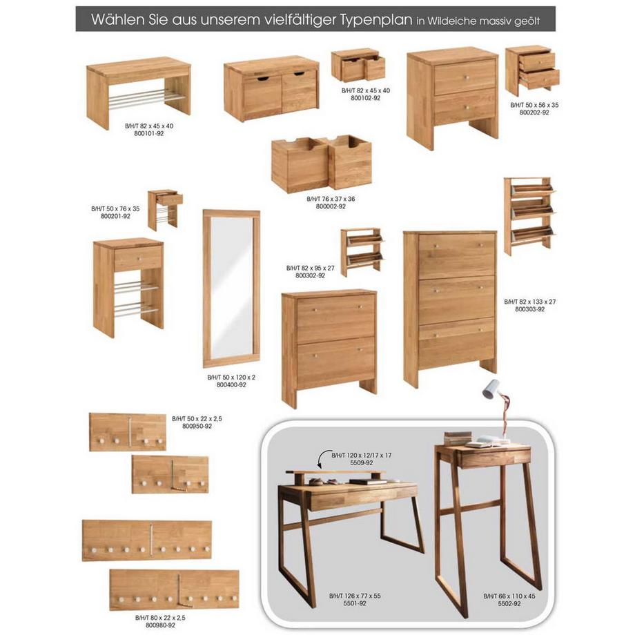 mutoni Commode Manhattan chêne sauvage 50x76  