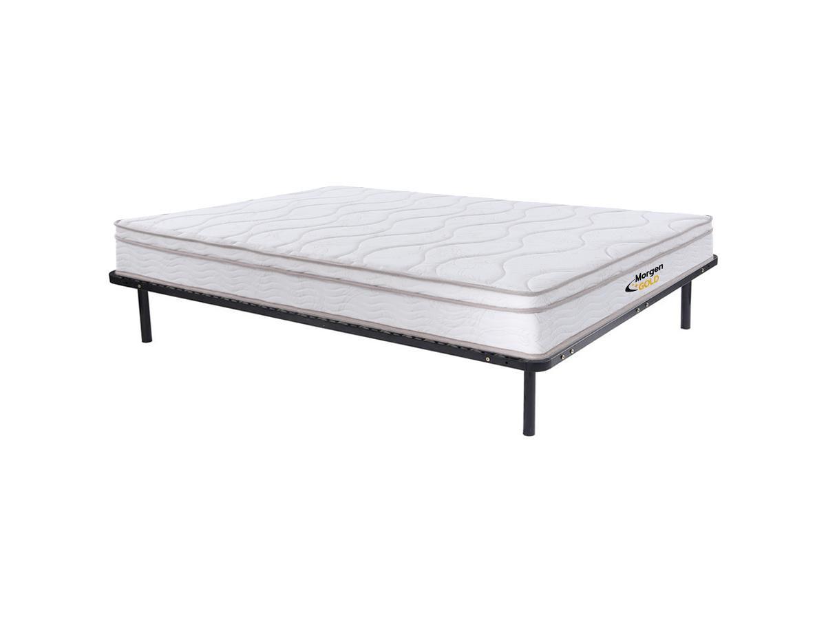 MORGENGOLD Ensemble cadre à  lattes + matelas ressorts 3 zones mémoire de forme WOLKENTANZ de MORGENGOLD 10  