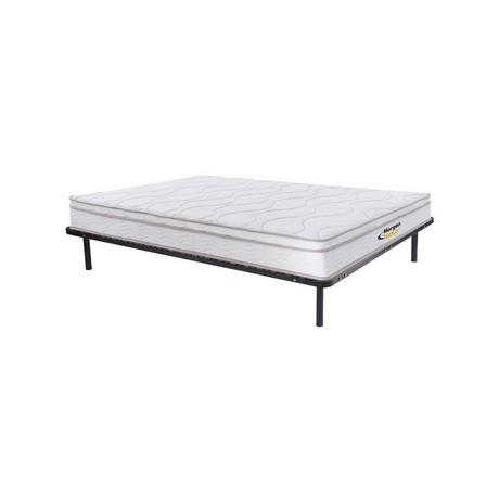 MORGENGOLD Ensemble cadre à  lattes + matelas ressorts 3 zones mémoire de forme WOLKENTANZ de MORGENGOLD 10  