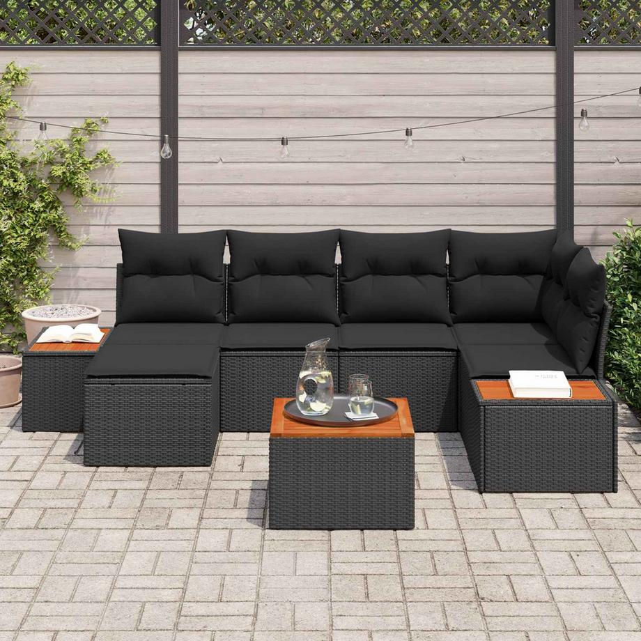VidaXL Divano da giardino Polyrattan  
