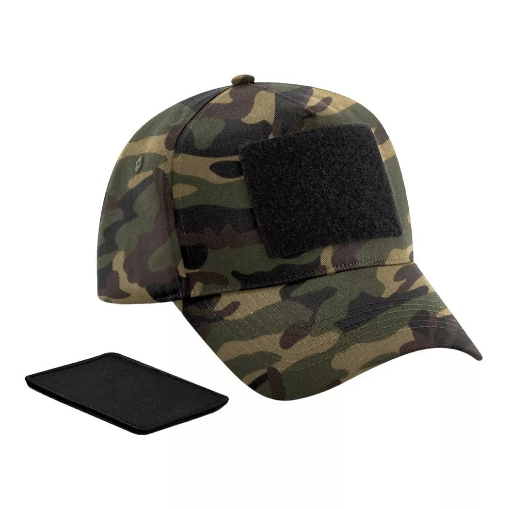 Beechfield - BaseballMütze Abnehmbarer Aufnäher, für Herren, Khaki, One Size