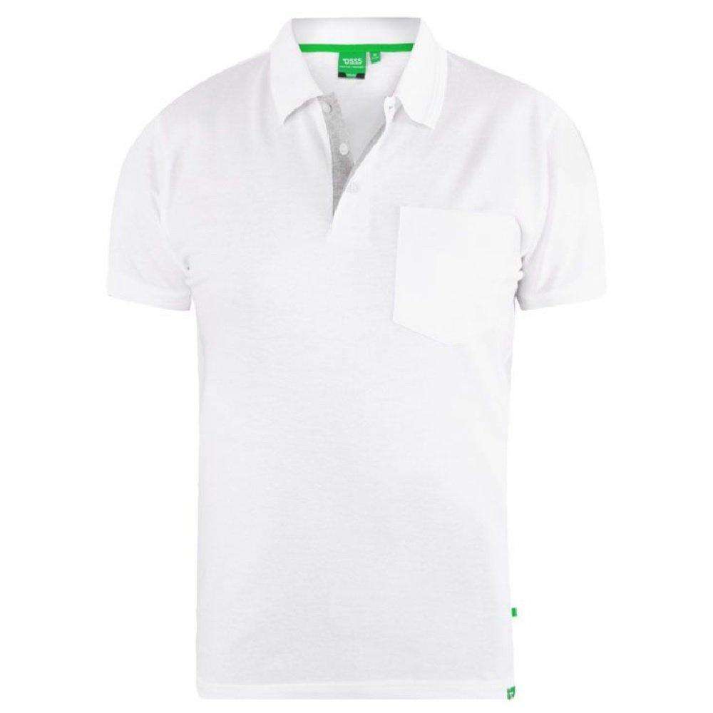 Image of D555 Kingsize Piquepoloshirt Grant Herren Weiss 8XL