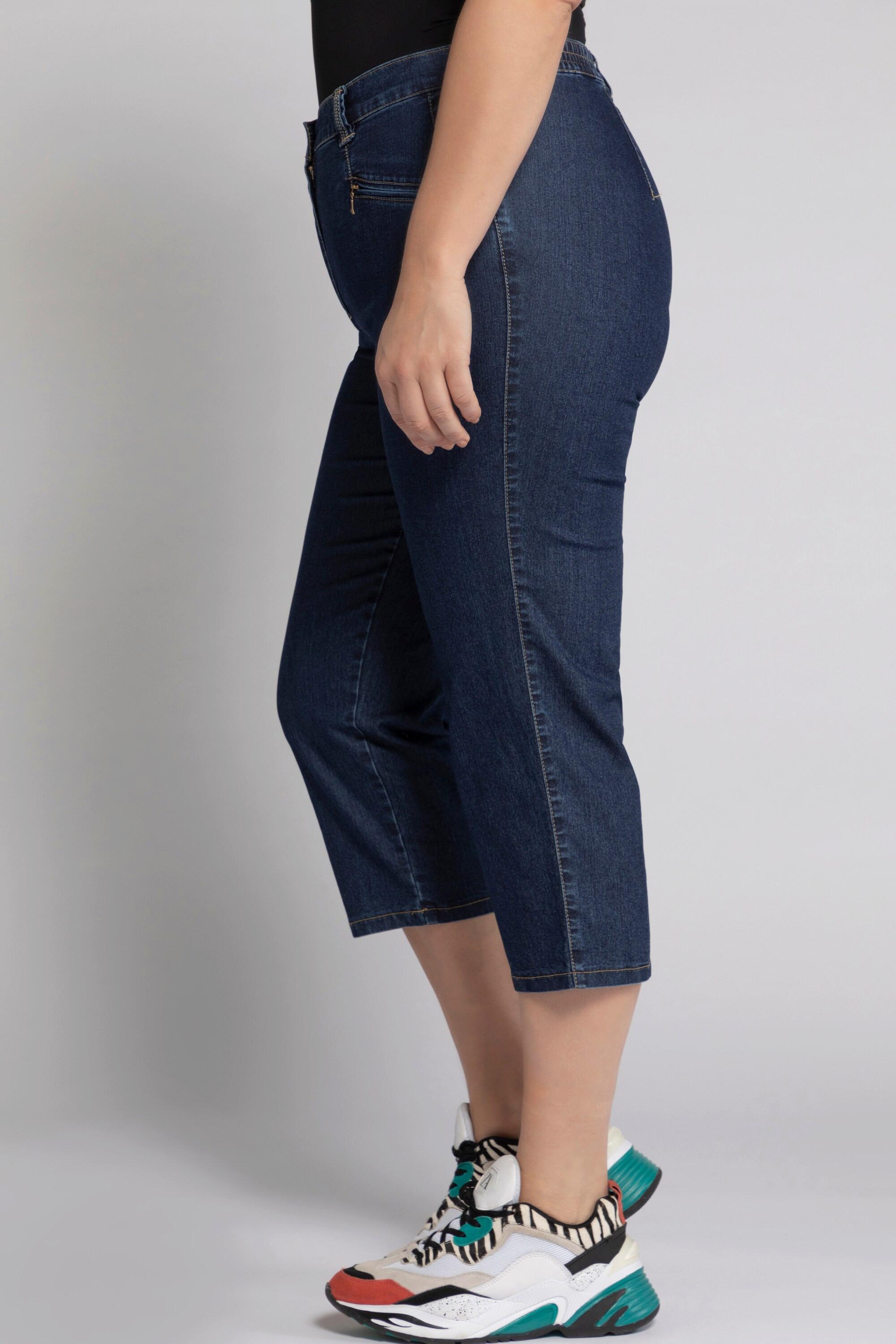 Ulla Popken Mony Wadenlange leicht konisch zulaufende Jeans  