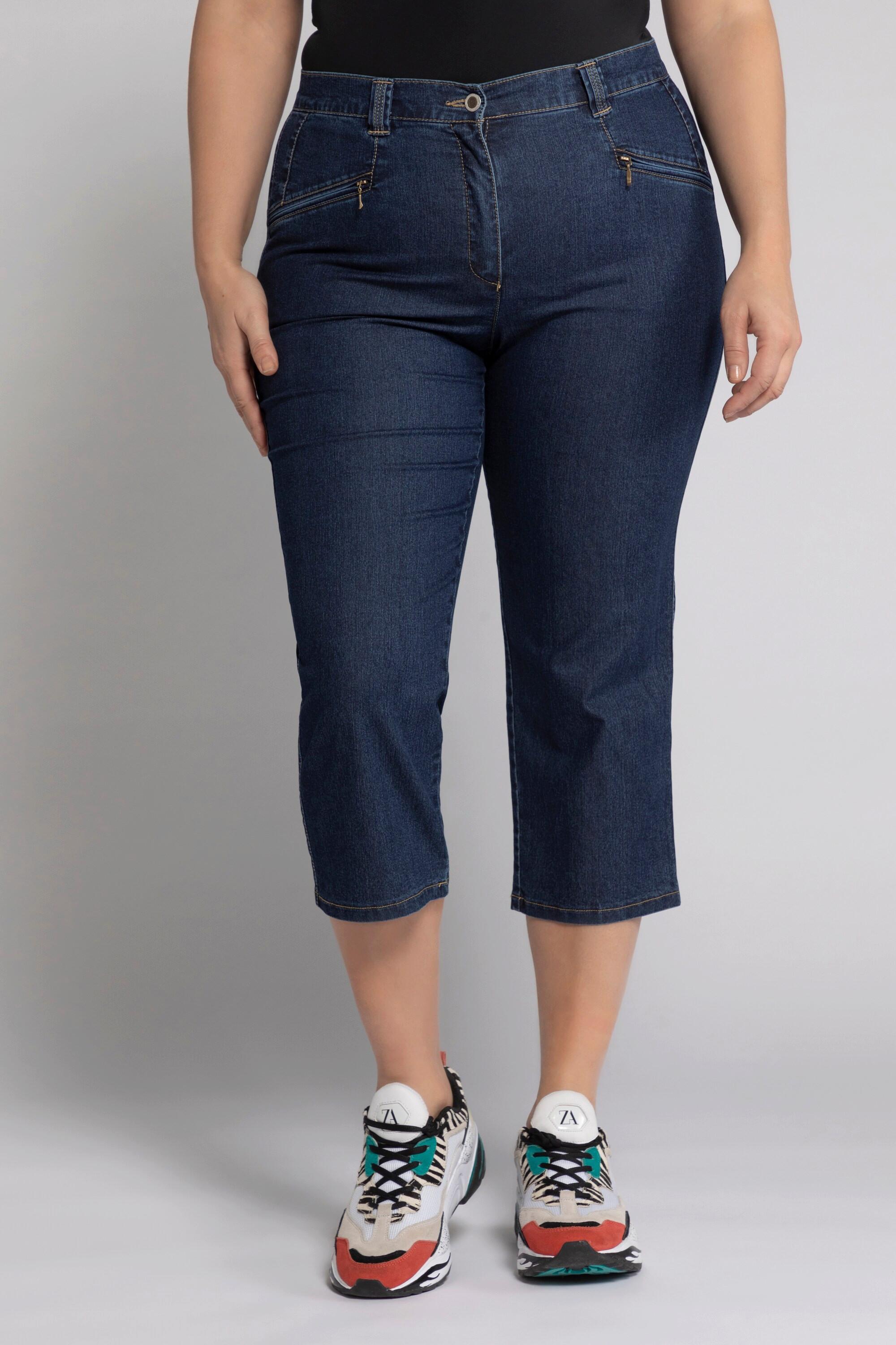 Ulla Popken Mony Wadenlange leicht konisch zulaufende Jeans  