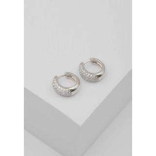 MUAU Schmuck  Créoles en or blanc 750 diamants 0,82ct. charnière 13,5x5,7mm 