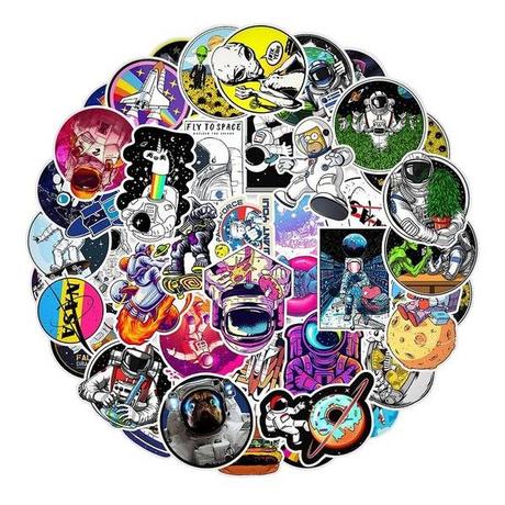 Gameloot Mega confezione di adesivi - Viaggio nello spazio  