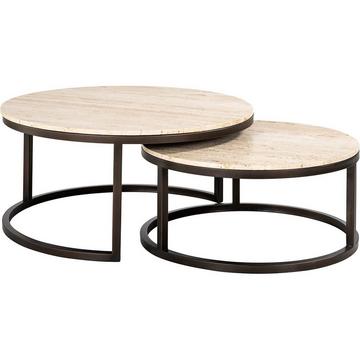 Table basse Avalon 85x85 (lot de 2)