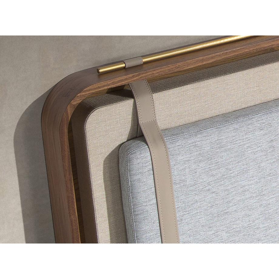 ANGEL CERDA Letto in tessuto dal design moderno  