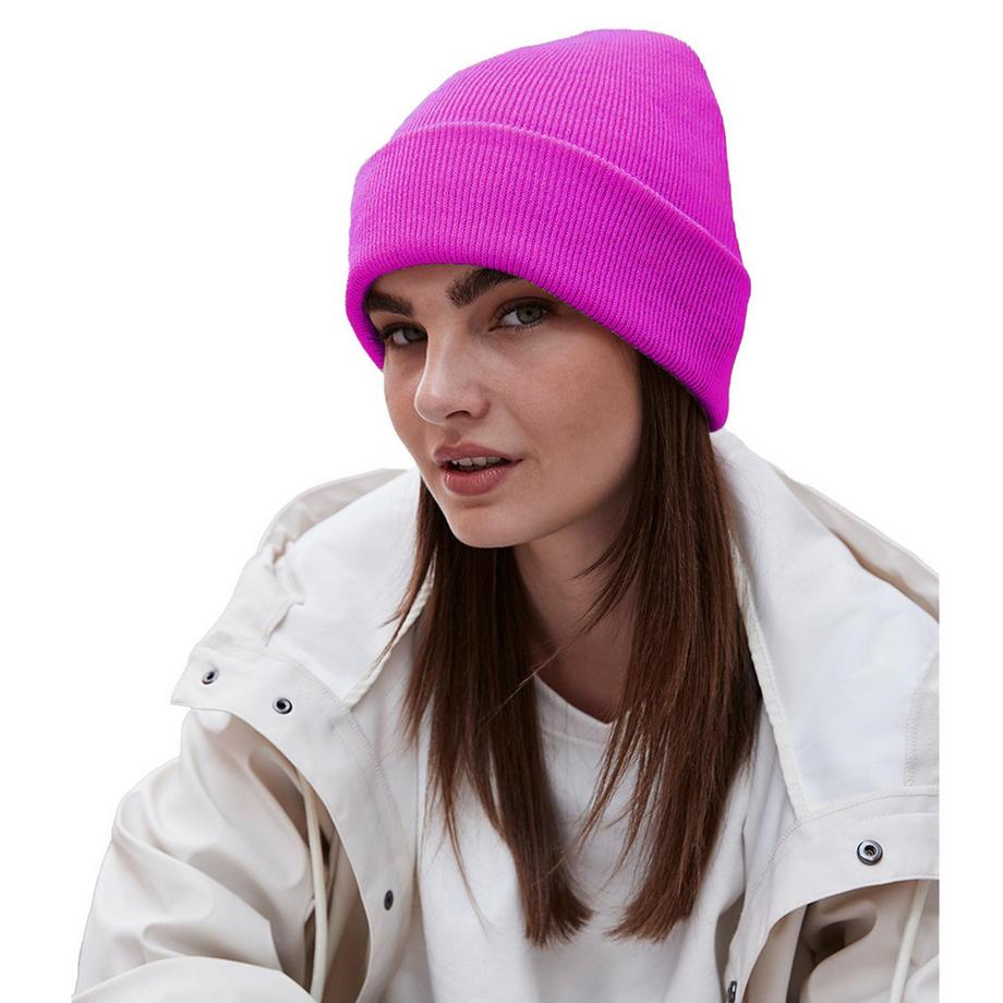 Beechfield Bonnet Tricoté Adulte avec Revers  