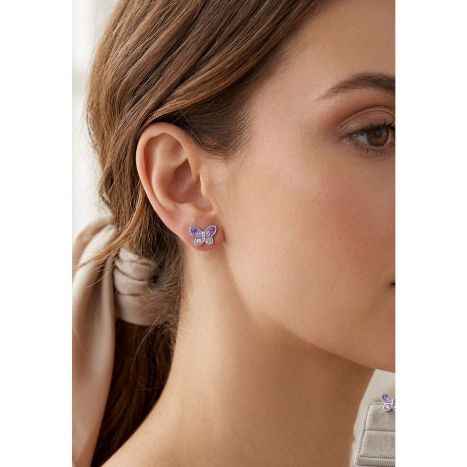Maxte  Clous d’eilles Papillon en  Sterling avec 