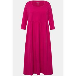 Ulla Popken  Jerseykleid, A-Linie, Carree-Ausschnitt, 3/4-Arm 