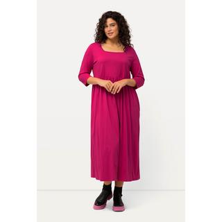 Ulla Popken  Jerseykleid, A-Linie, Carree-Ausschnitt, 3/4-Arm 