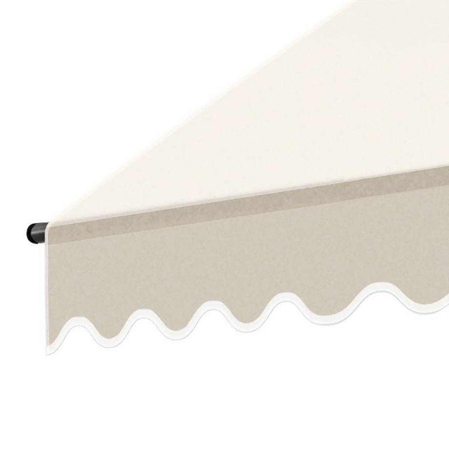 Tectake Klemmmarkise  mit Handkurbel UV-beständig  