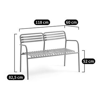 La Redoute Intérieurs Banc de jardin en aluminium Manni  