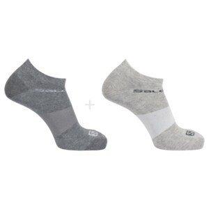 Image of Salomon Sneakersocken Festival 2 Pack (hiking) Unisex Grau 39-41