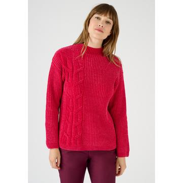 Zopfstrickpullover Chenille