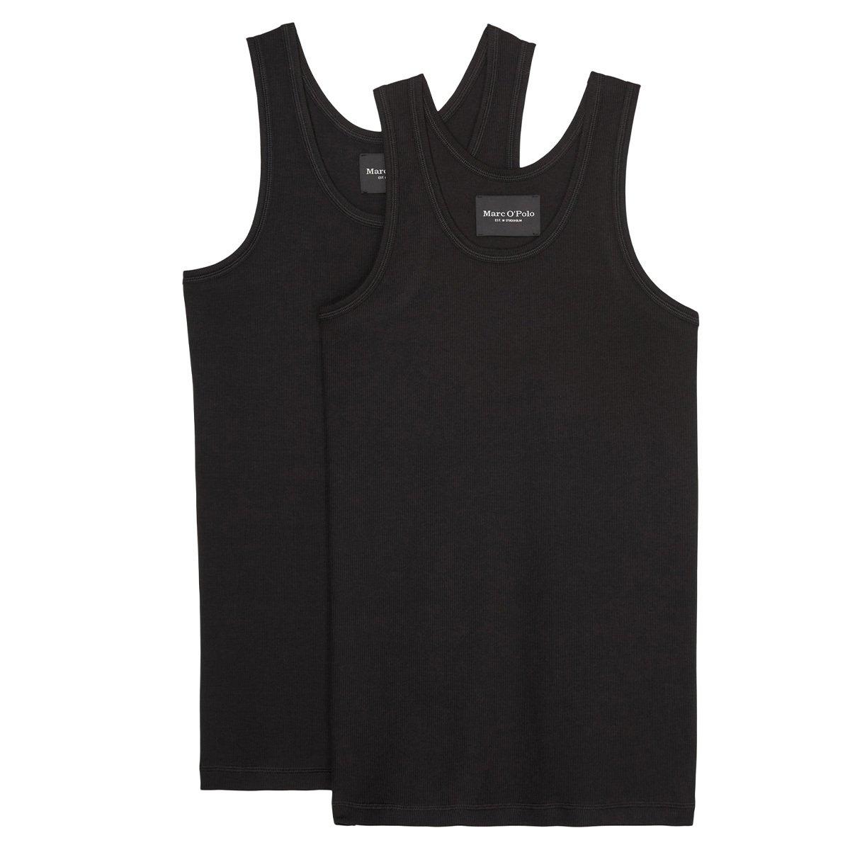 Image of 2er Pack Iconic Rib Organic Cotton - Unterhemd Tanktop Herren Schwarz S