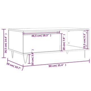 VidaXL Table basse bois d'ingénierie  